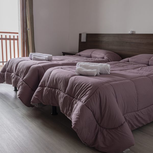 camera vista piste da sci prato nevoso