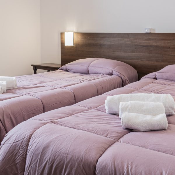 camera vista piste da sci prato nevoso