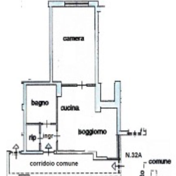 piantina appartamento 32 A