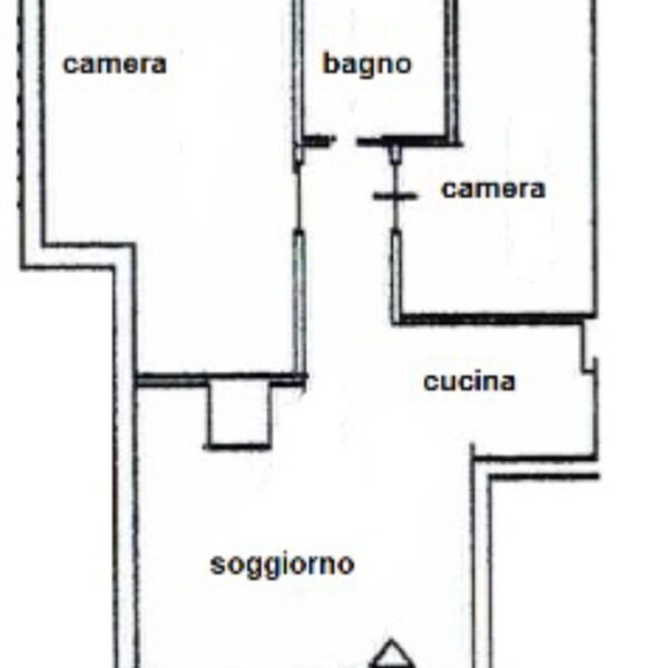 piantina appartamento 52 Ariete